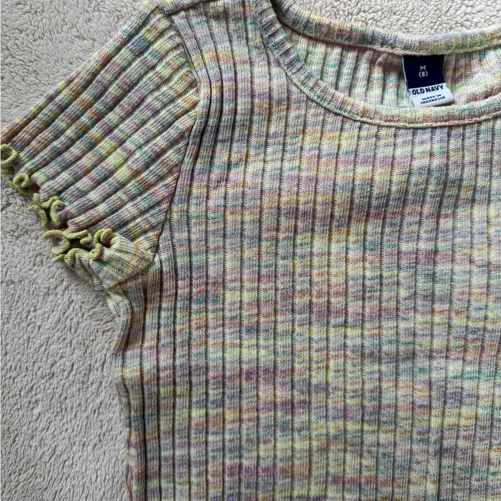 Old Navy Multicolor Ribbed Kids Top - Picture 3 of 5